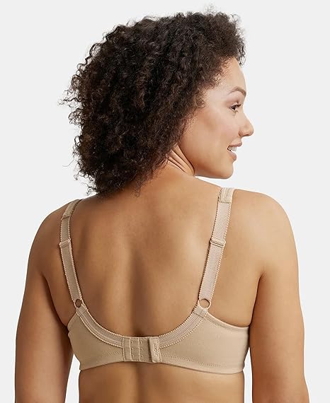 Jockey ES24 Plus Size Wirefree Cotton Bra – Full Coverage with Plush Lined Cups